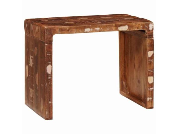 KGHFDVB Beistelltisch 60 x 35 x 46 cm aus massivem upgecyceltem Holz Braun Massives upgecyceltes Holz, 60 x 35 x 46 cm, für Wohnzimmer und Schlafzimmer, 1 x Beistelltisch, 7,76 kg, nur