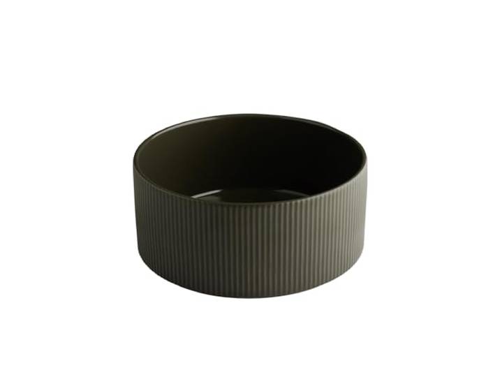 APS 19081 Bol THE GRID - Porcelaine mud (marron)\, Ø 23 cm\, 2\,5 litres