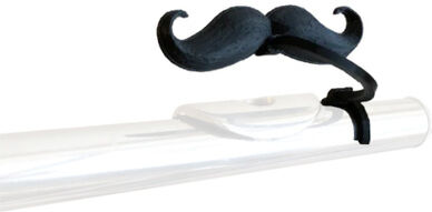 Brasstache Mustache Clip for Flute