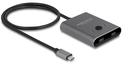 Delock 11500 USB-C (USB 3.2 Gen 2) Umschalter Grau