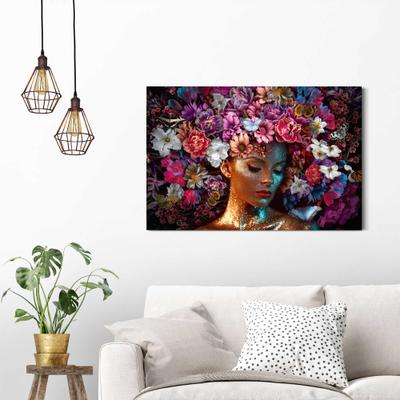 Deco-Panel REINDERS "Metallic Spring", rosa (farbe bild(er): rosa), B:90cm H:60cm T:2cm, Holzwerkstoff, Bilder