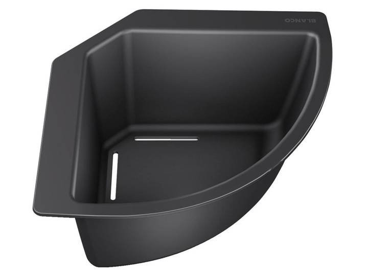 BLANCO Eck-Schale Kunststoff schwarz 215 x 215 mm