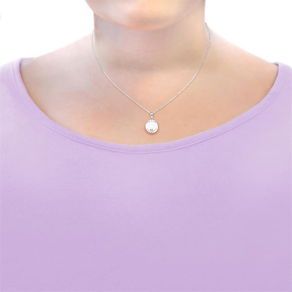 Prinzessin Lillifee Mädchen Kette Blume aus Sterlingsilber, gravierbar silber