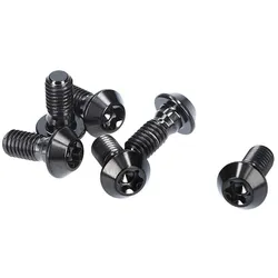 INTEND Schrauben Set Blackline für Bremsscheibe M5x9 mm Titan | schwa