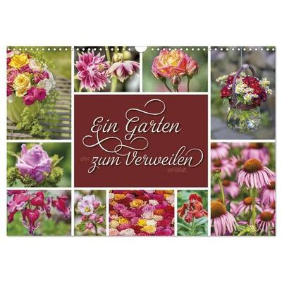 Ein Garten, der zum Verweilen einlädt (Wandkalender 2027 DIN A3 quer), CALVENDO Monatskalender