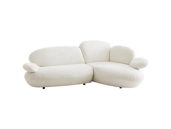 Koinor Ecksofa, Weiß, Kunststoff, 2-3-Sitzer, L-Form, Ottomane rechts, 275x170 cm, seitenverkehrt erhältlich, Hocker Stoff-/Lederauswahl, erweiterbar, Typenauswahl, planbar, Rücken echt, individuell planbar, Wohnzimmer, Sofas & Couches, Wohnlandschaften, Ecksofas