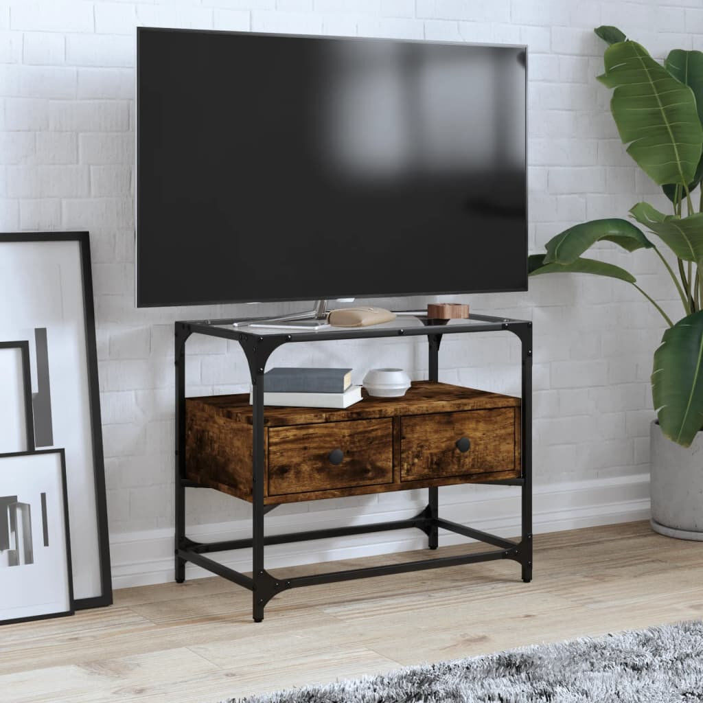 vidaXL Yes_No_Yes_No_No TV Stand Smoked Oak 60cm