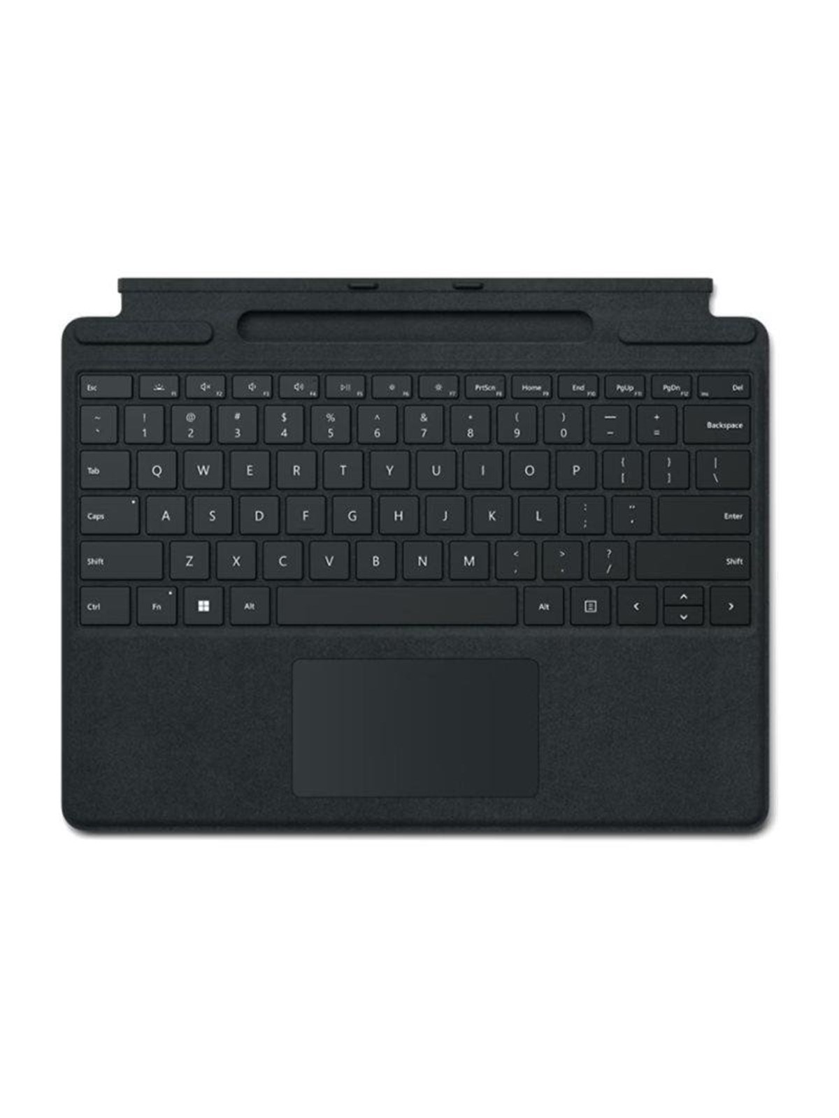 Microsoft Surface Pro Keyboard - keyboard - with accelerometer touchpad Surface Slim Pen 2 storage and charging tray - black Input Device - Tastatur - Schwarz