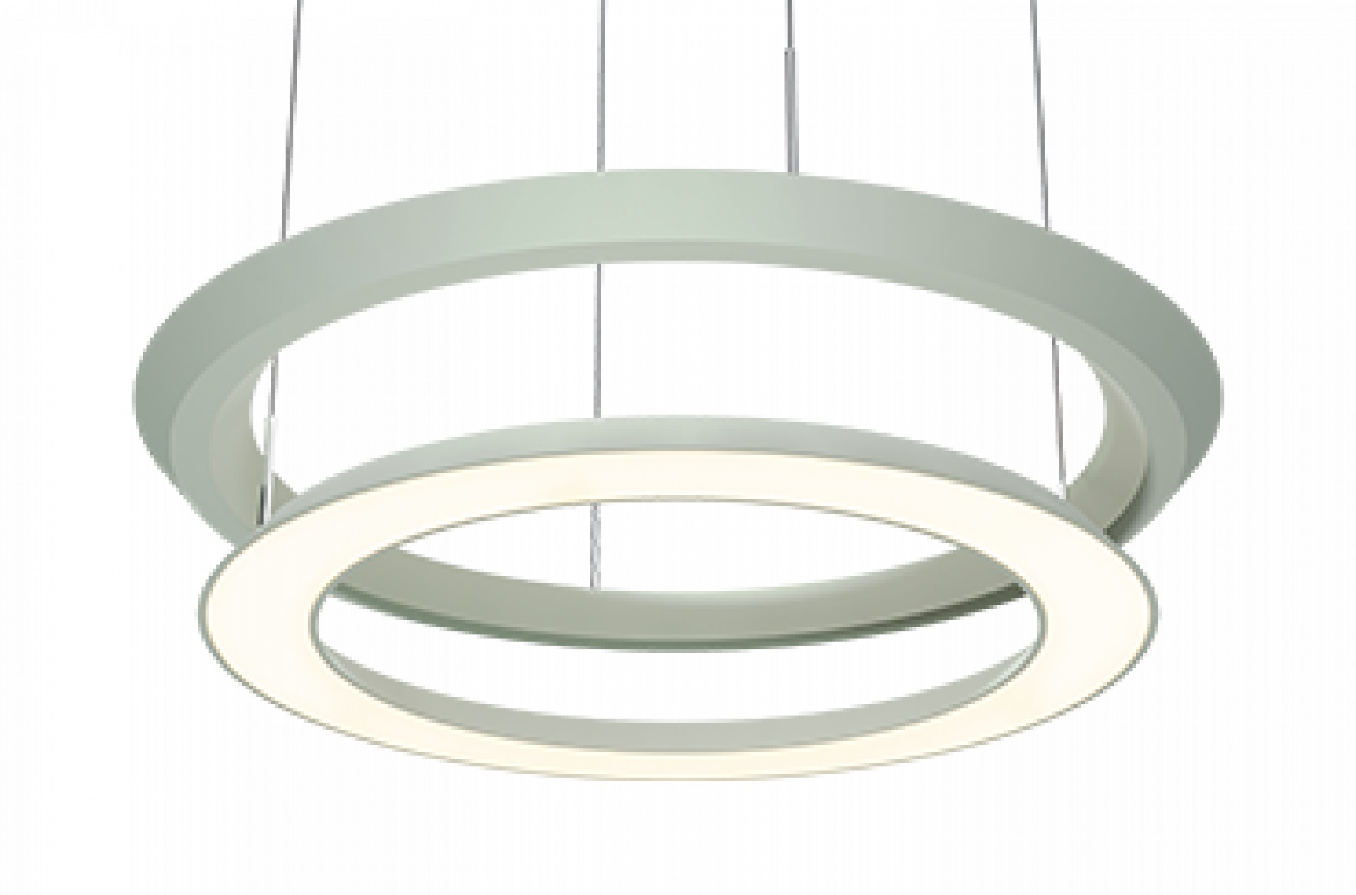 Oligo LED-Pendelleuchte YANO pistachio mit unsichtbarer Höhenverstellung (Baldachin weiß) G71-830-10-54 4035162334911