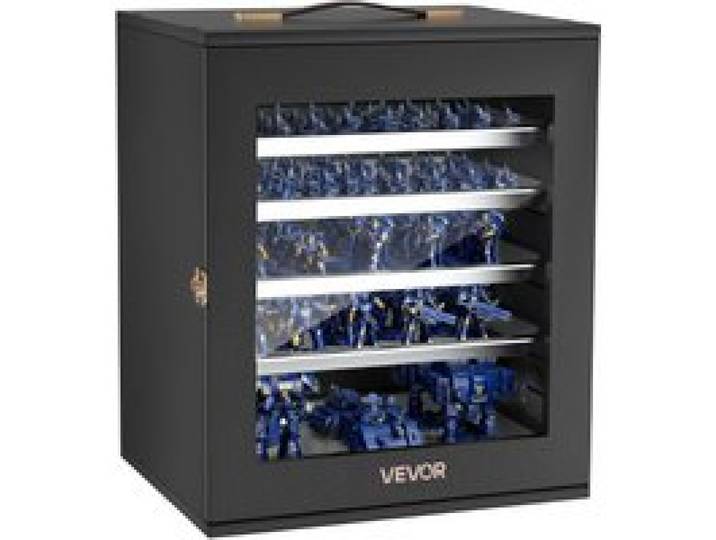 VEVOR Miniatur-Aufbewahrungskoffer für Warhammer 40k, passend für Modelle im Maßstab 1000-1500, Transportkoffer mit 5 Ablagen 11 Fächern, Sammlervitrine für Sammlerstücke (Miniaturen nicht enthalten)
