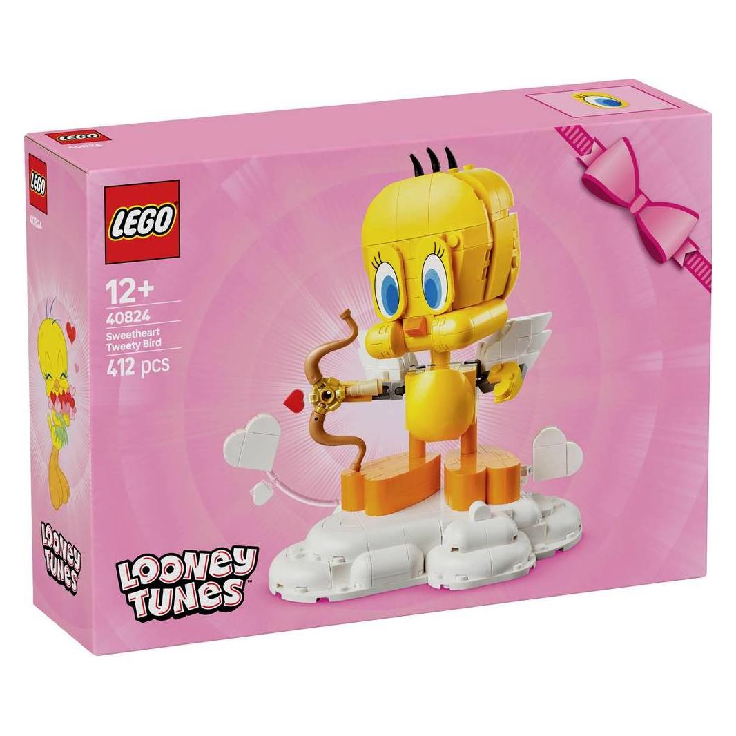 LEGO Looney Tunes Liebesbote Tweety Bauset Figur zum Ausstellen (LEGO Icons) (40824)