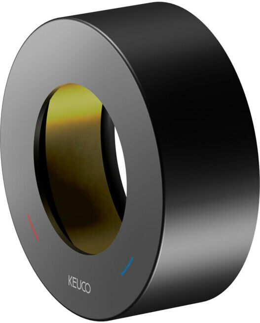 Keuco Rosace de rallonge IXMO noir mat, ronde, pour mitigeur encastré (59551370381)