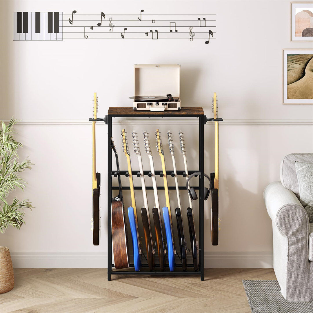 Rio 118 cm H Dowel Rack Black/Brown 118cm H x 62cm W x 30cm D