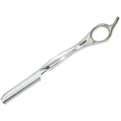 Feather, Rasierhobel + Rasiermesser, Rasiermesser Original silber