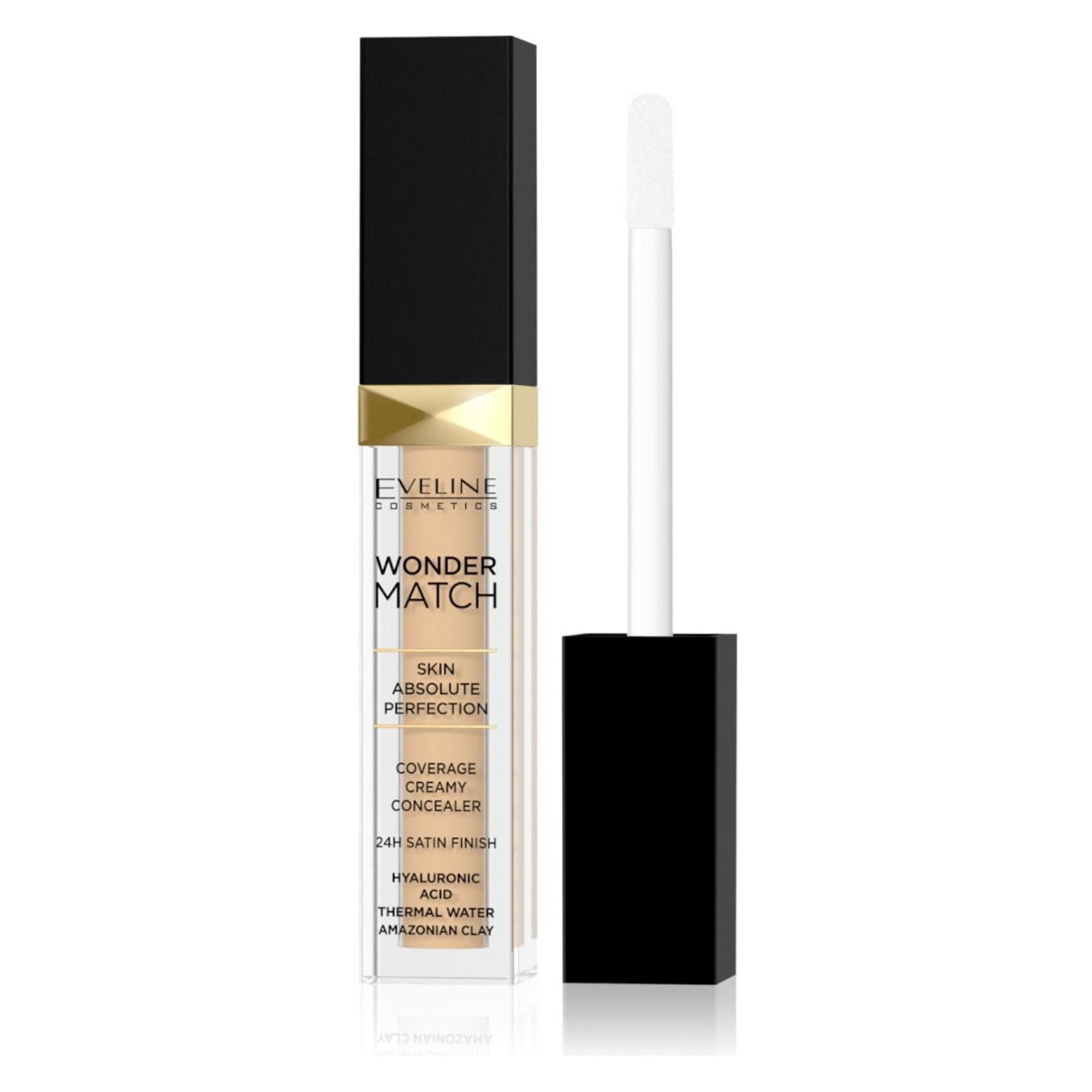 Eveline Wonder Match Liquid Concealer 10 Light Vanilla 7Ml (10 Light Vanilla) (EV1185)