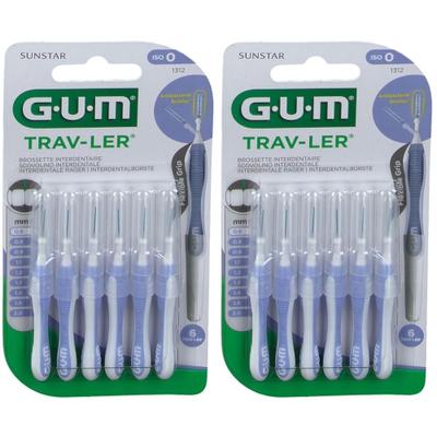 GUM Trav-Ler Hbla Ker0.6In x2 2x6 St Zahnbürste