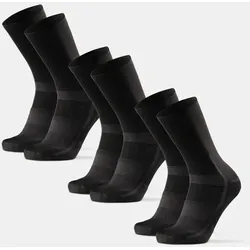 AERO FAHRRAD CREW SOCKEN - 3-Pack - Schwarz - 48-51