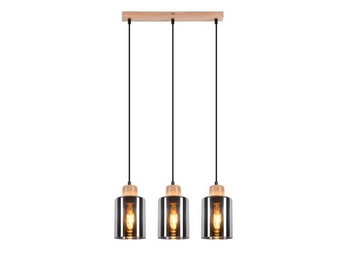 Suspension en verre gris 42x12x146.5cm e27