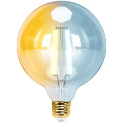 Aigostar E27 LED CCT Smart Wi-Fi Filament Retro Vintage Nostalgie Leuchtmittel Bernstein dimmbar 2700-6500K G125 Ø 125mm 6 Watt