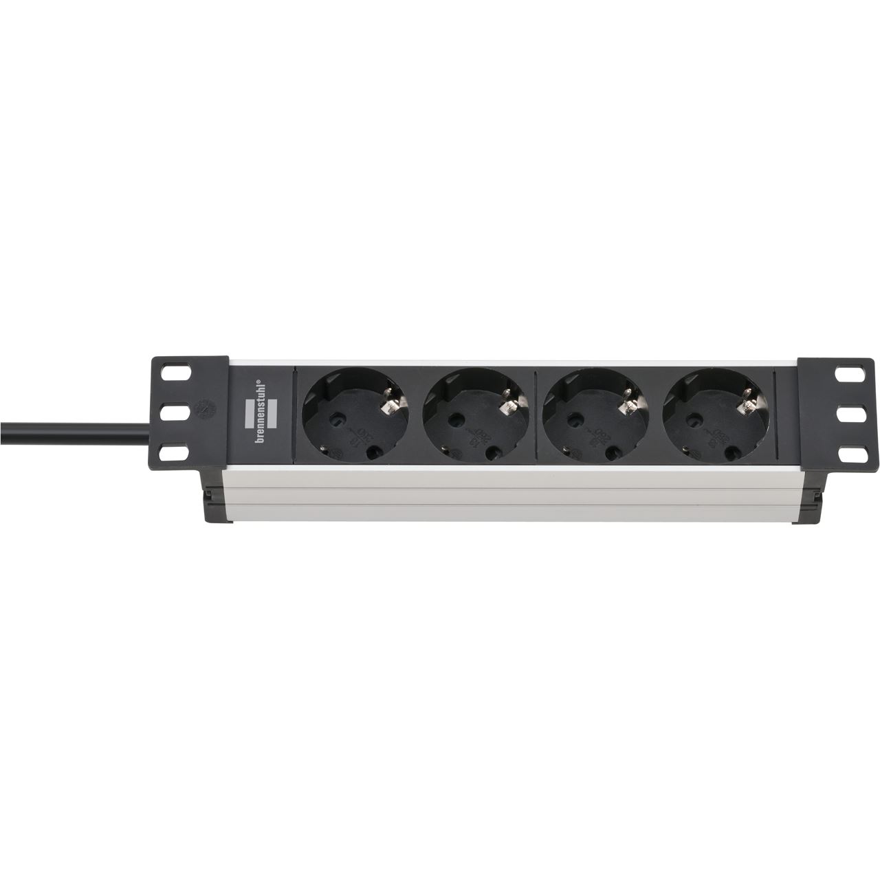 2.00m Brennenstuhl Strom Steckdosenleiste alu/schwarz 4 (1390007004)