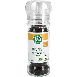 Lebensbaum Pfeffer ganze Körner, schwarz, BIO, in der Mühle, 45 g