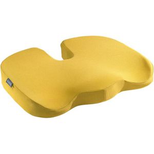 Leitz Orthopädisches-Sitzkissen Ergo Cosy, gelb, Steißbeinkissen, waschbar, mit Schaumstoff