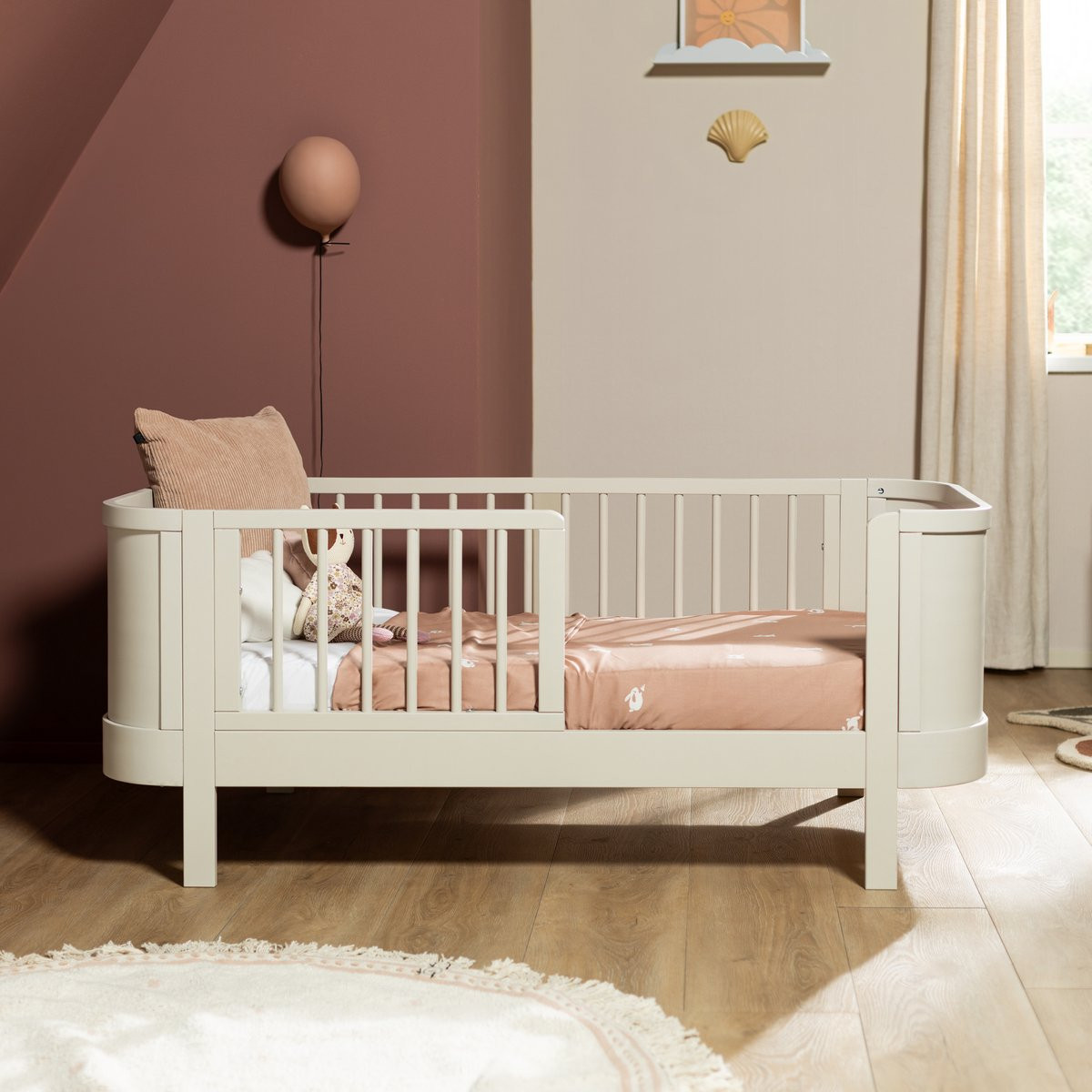 Bopita Heya Peuterbed Oatmeal B/D: 140 x 70 cm