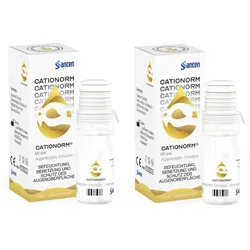CATIONORM Augentropfen 10ml Doppelpack 2X10 ml Augentropfen