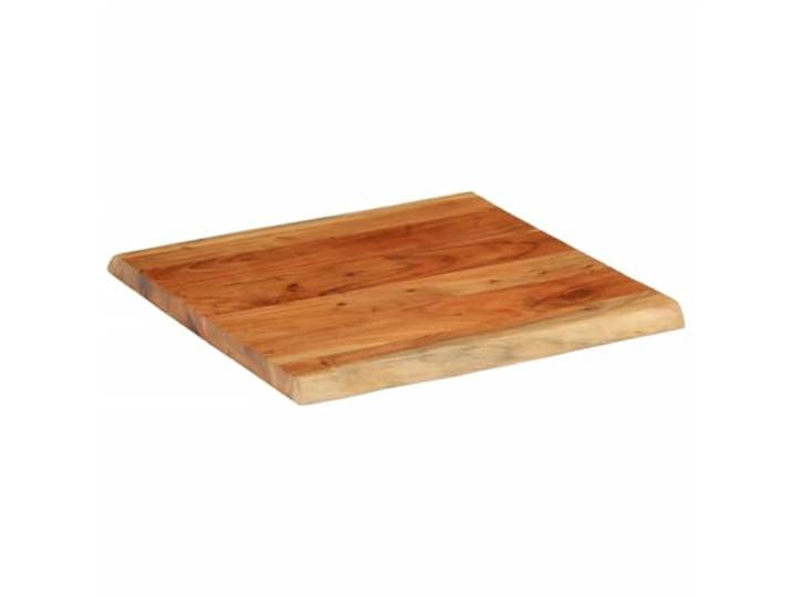 Tischplatte Massivholz Akazie 60x60x3,8 cm für Rand Akazienholz, Tischplatte 60x60 cm, Randplatte, rustikaler Stil, für Bartisch und Seitentisch, leicht zu reinigen