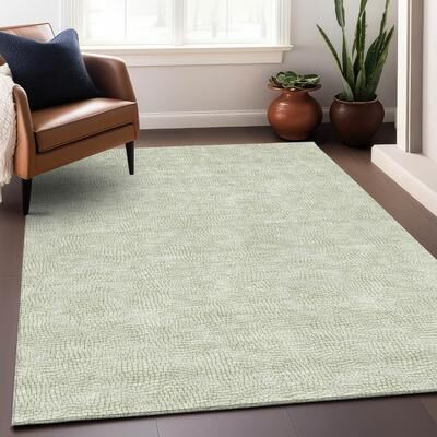Addison Rugs Machine Washable Indoor/ Outdoor Solid Causal Chantille Rug