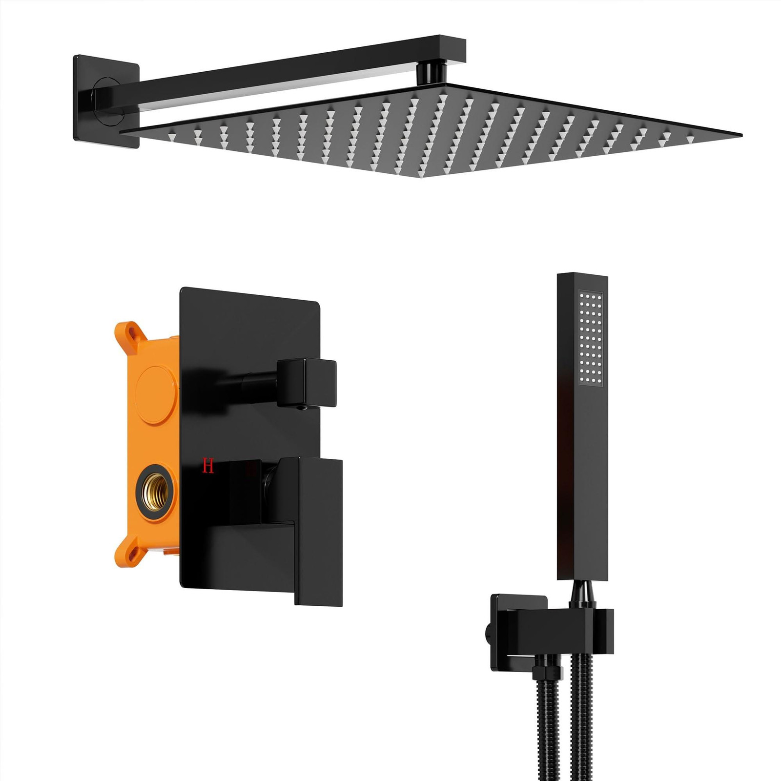 Inbouw Douche Set met 25 cm Regen Douche van Merkloos