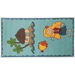 THEKO Kinderteppich Maui MH-3477-02 turquoise 100 x 160 cm