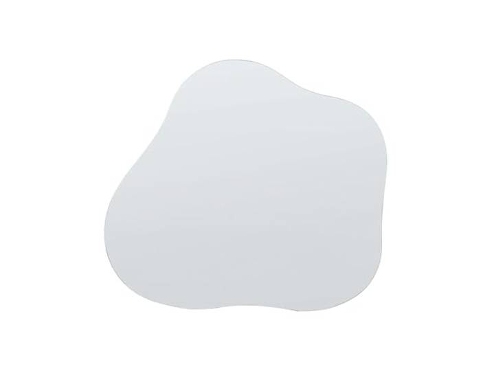 Beliani Wandspiegel Silber Glas Unregelmässig Dekorativer Ovaler Benötigt keine Montage, 50 x 0.5 x 55 cm