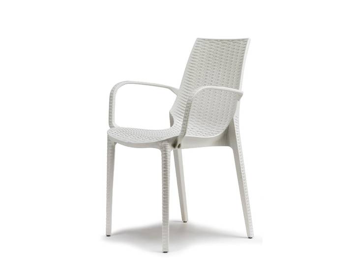 Chaise tissée design - LUCREZIA avec accoudoirs - deco