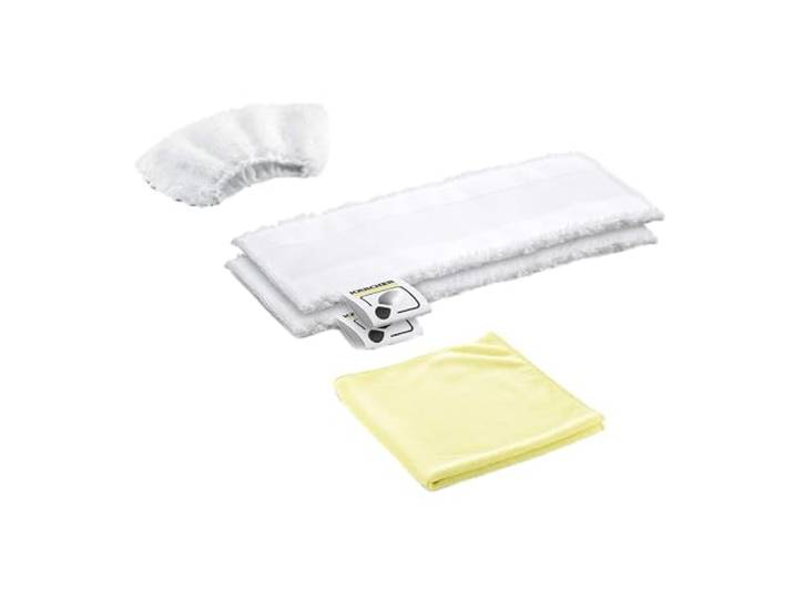 Kärcher set microvezeldoeken keuken voor SC Easyfix stoomreiniger (2 vloerdoeken, overtrek voor handsproeier, microvezel polijstdoek)