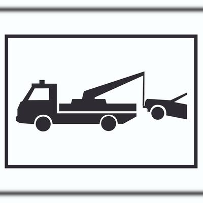 HB-Druck Widerrechtlich abgestellte Fahrzeuge Symbol Schild A2 (420x594mm)