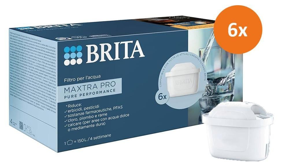 BRITA MAXTRA PRO alles-in-één waterfilter, 6 stuks
