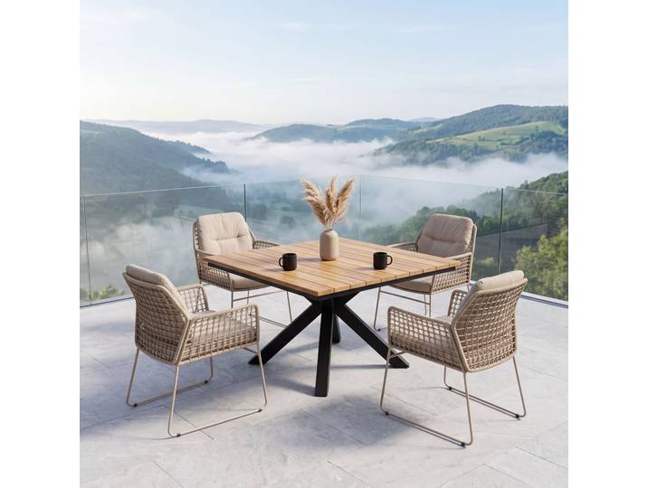 4Seasons/CLEMENTO Albano Taste/Liverpool Gartenmöbel-Set 5tlg.