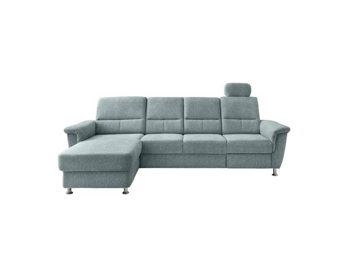 Ecksofa mit Relaxfunktion Parole Blau Chenille