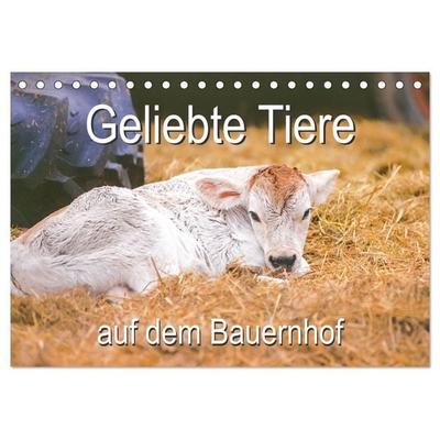Geliebte Tiere auf dem Bauernhof (Tischkalender 2027 DIN A5 quer), CALVENDO Monatskalender