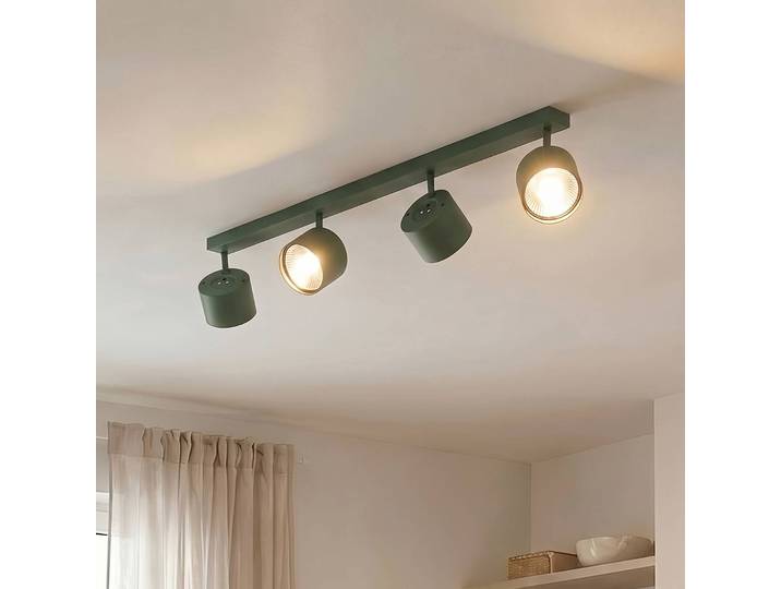 Deckenspot Chloe, grün, vierflammig, verstellbar Chloe Argon, dimmbar, grün, für Wohn- / Esszimmer, Metall, Modern