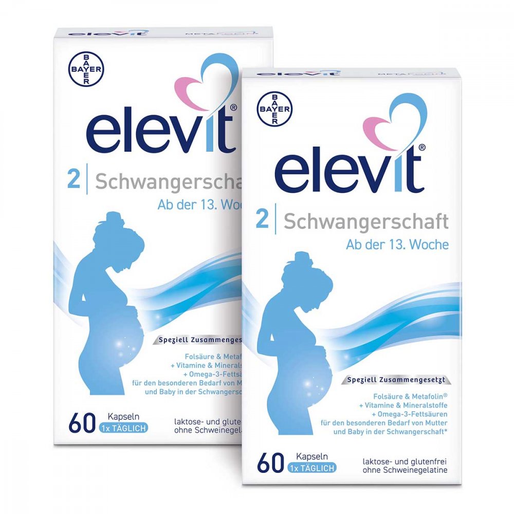 Bayer Vital GmbH Elevit 2 Schwangerschaft Weichkapseln 08100573