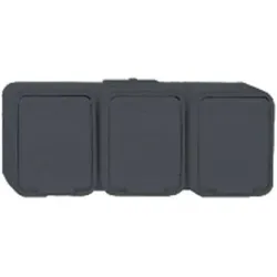Schneider Electric, Steckdose, Steckdose 3-fach 16A waagerecht AquaTop 455809