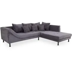 Polsterecke MALINA (BHT 255x86x205 cm) - grau - BHT 255x86x205 cm