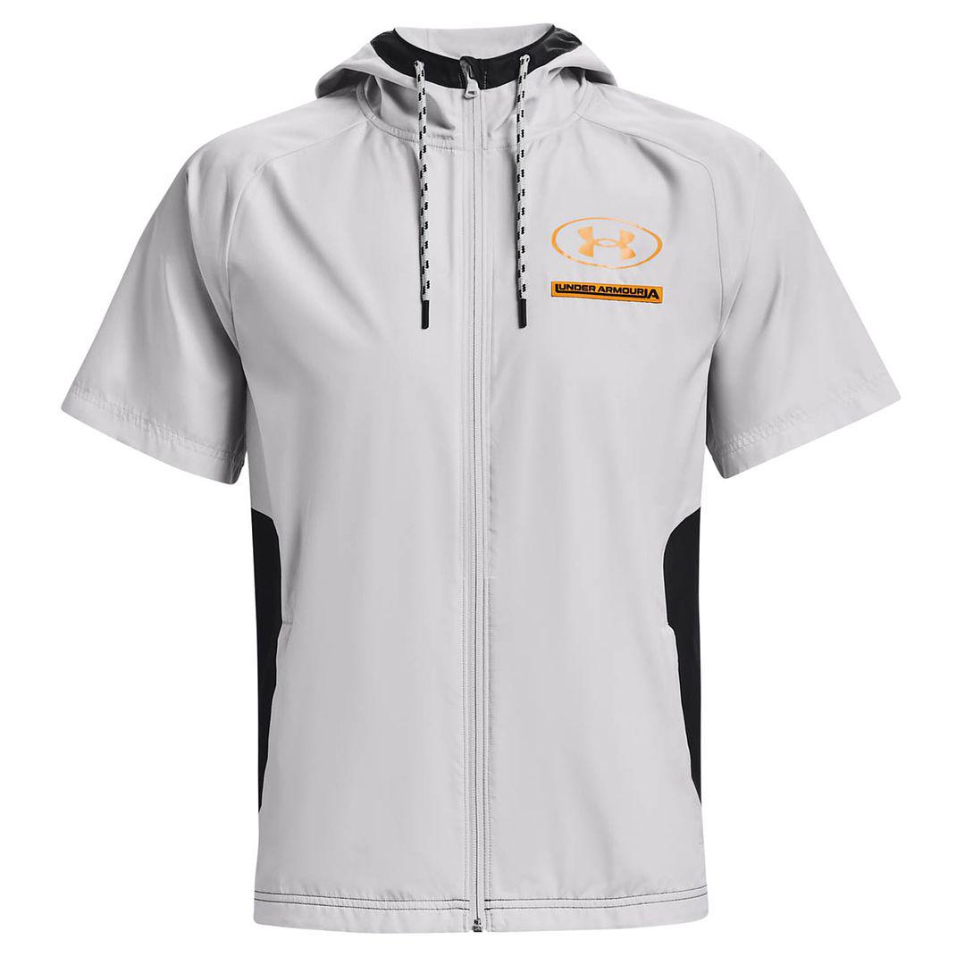 Under Armour Evolution Herrengrau gewebte Hoodie -Oberseite