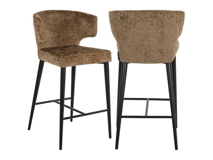 Barhocker Taylor Brandy Fusion mit schwer entflammbarem Bezug