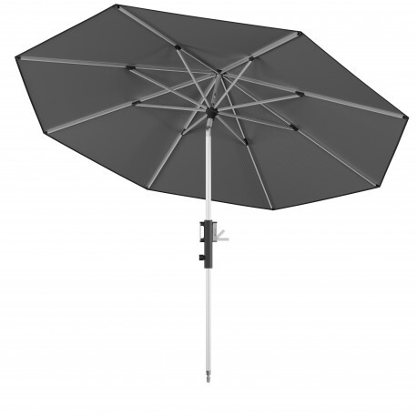 Knirps KNIRPS PHOENIX, 315 cm - Sonnenschirm für den Garten: Farbe des Schirms: Dunkelgrau