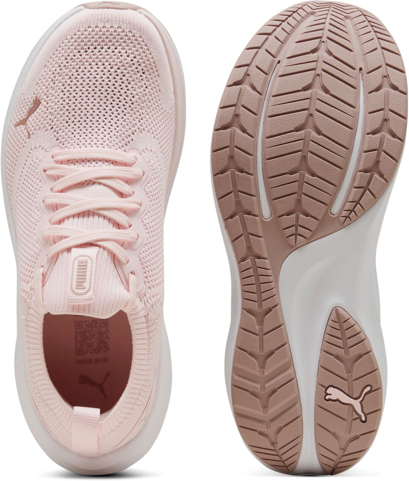 Laufschuh PUMA "SKYROCKET LITE 2 ENGINEERED", Gr. 42,5, Textil, jasmine flower, rose latte, puma weiß, Schuhe Laufschuh, mit FIT PLUS Schnürsystem, mit SOFTFOAM+ Innensohle jasmine flower, rose latte, puma weiß 42,5, Textil