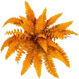 Nearly Natural 19-in Autumn Artificial Fall Boston Fern - Set of 6 - Green