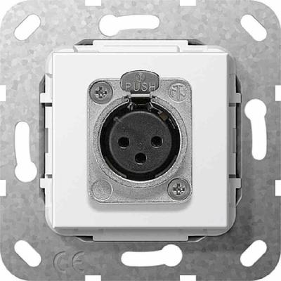 Gira XLR-Buchse D-Serie Einsatz reinweiß